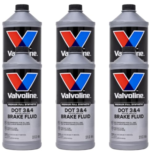 Image of Valvoline DOT 3 & 4 Synthetic Brake Fluid, 32 oz, 6-Pack