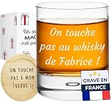 KDO MAGIC - Verre à Whisky personnalisé - Prénom ou Texte gravé -...