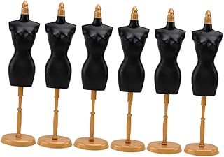 Mobestech 6 Pçs Suporte De Manequim Micro Mini Vestido Micro Vestido Miniaturas Roupas De Boneca Mini Modelo Vestido De Mini Boneca Forma Vestido De Boneca Manequim Modelo Roupas De Boneca