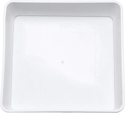 Happyyami Bandeja de inicio para macetas, bandejas cuadradas para plantas, platillos para plantas, bandeja para servir para restaurante, hogar,