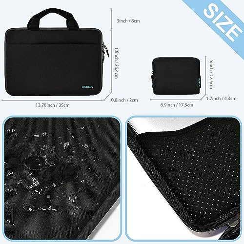 Image of HSEOK Laptop Sleeve 13.3 Inch Case Briefcase Compatible with MacBook Pro 14 inch and All Model of 13.3 Inch MacBook Air /Pro, XPS 13, Most Popular 13 inch-13.5 inch Notebooks,B01K04
