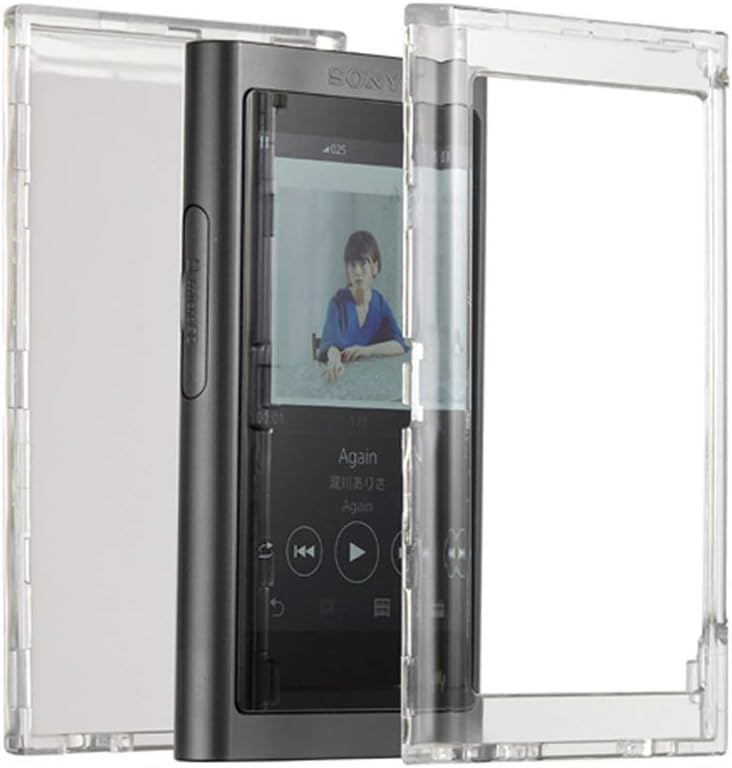 for Sony A55 Case,Clear Crystal Transparent Front and Back Case Cover for Sony Walkman NW-A55HN A56HN A57HN A50 A55 A56 A57 (Clear)