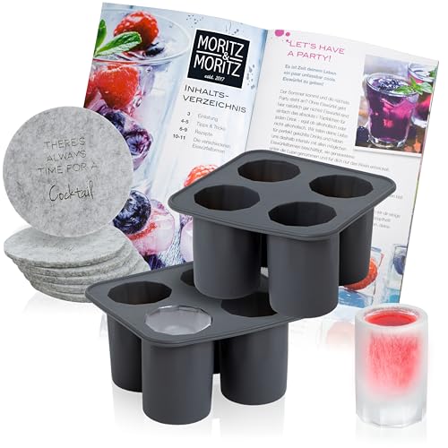 Wilton Stampo in Silicone per Bicchierini da Shot di Ghiaccio, Cioccolato, Candy Melts, Stampo per Cioccolato, Praline, Dolci da Forno, Ice Cube Moulds, 30,7 x 13,7 cm