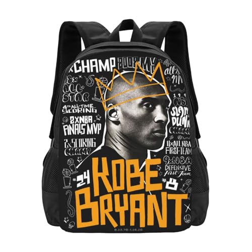 Basketball #8 And #24 Player Backpack Notebook Laptop Bags For Men Women Adults Trip Book Bag Fitness Travel Hiking Camping Work Business -Style 8