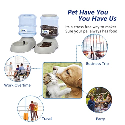 Bluerise Dog Water Bowl Dispenser 100% Bpa-Free Automatic Dog Feeder Gravity Refill Easily Clean Self Feeding Cat Water Dispenser For Small Large Pets Puppy Kitten Rabbit Bunny #TOP2