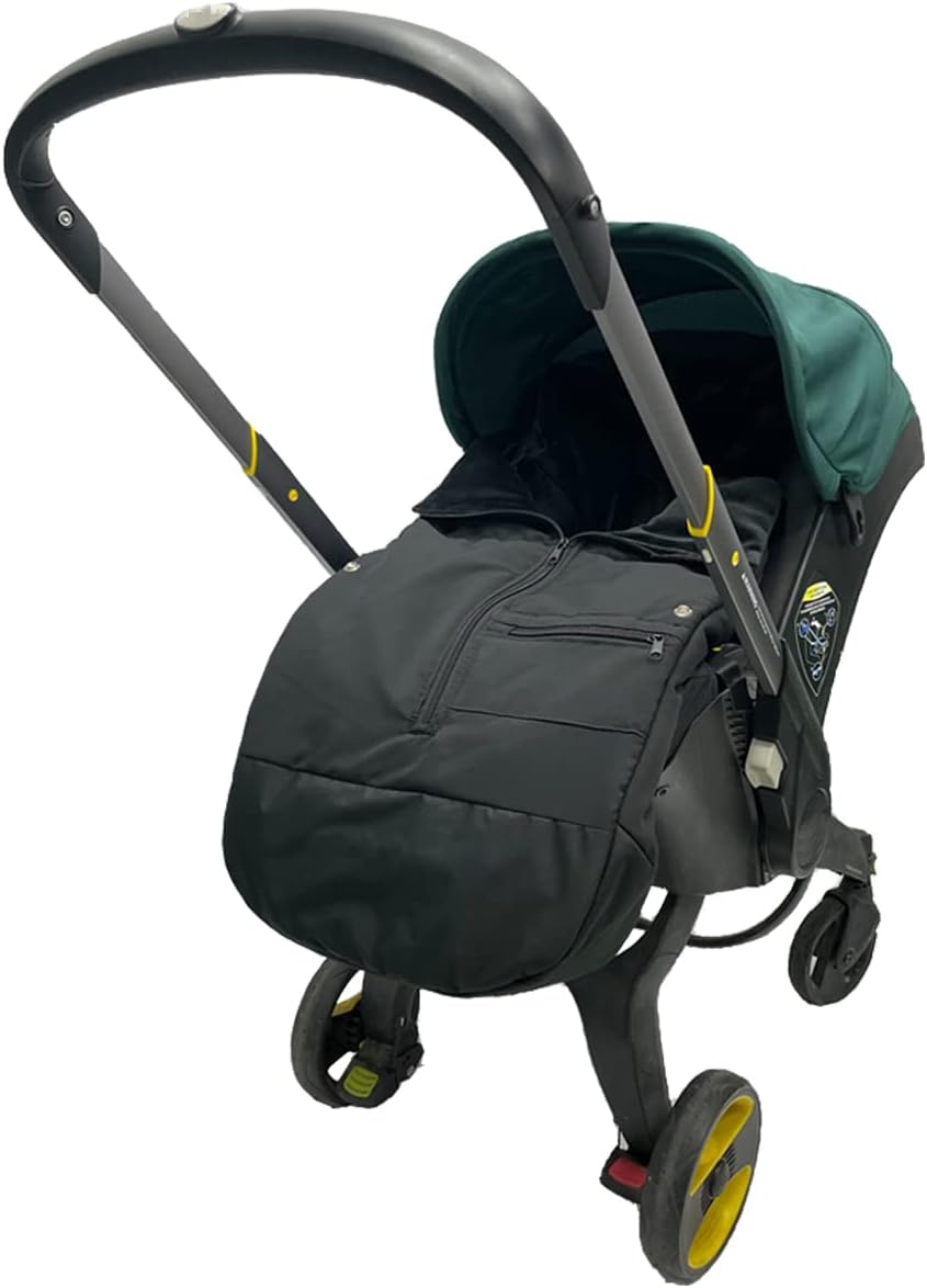 Universal Stroller Accessories Footmuff Compatible with Doona Car Seat & Strollers, Waterproof Warm Bunting Bag Suitable for 95% and Strollers Black