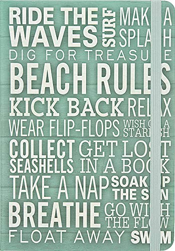 Cahier Beach Rules Peter Pauper Press haut de gamme à couverture rigide