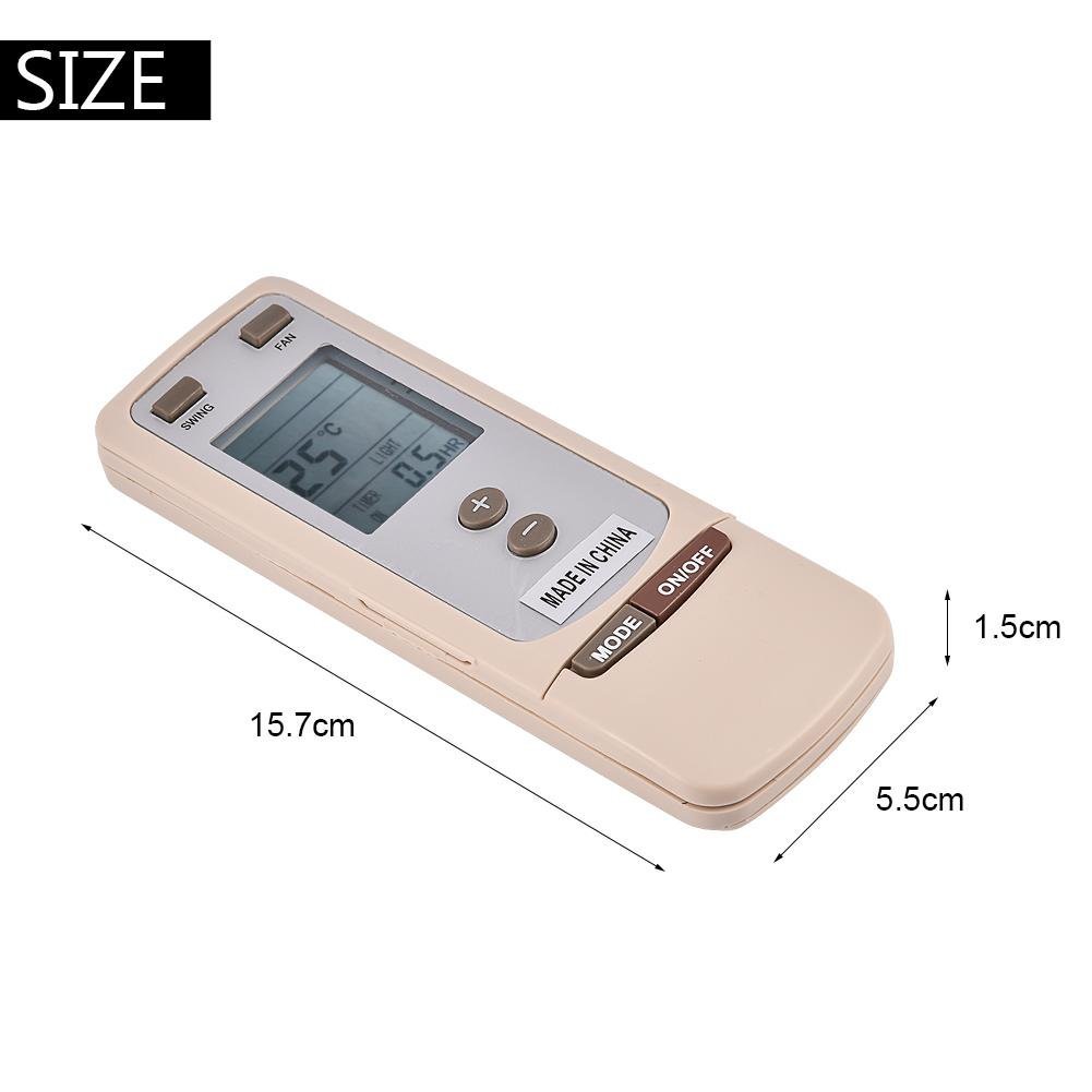 Calvas - Mando a distancia universal con pantalla LCD para aire acondicionado y aire acondicionado GREE Y512 Y502
