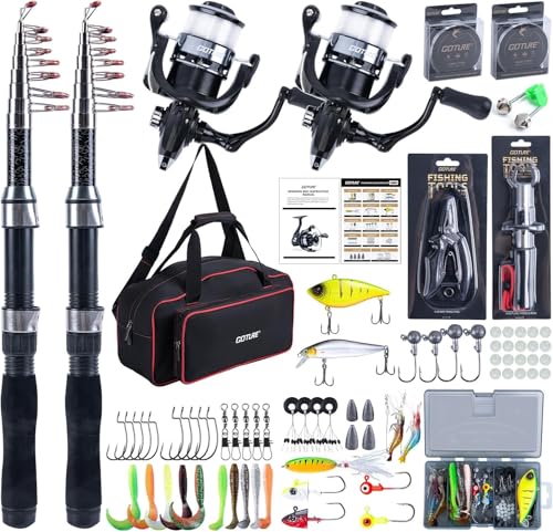 Canne à pêche complet kit outils de pêche télescopique mer et eau douce