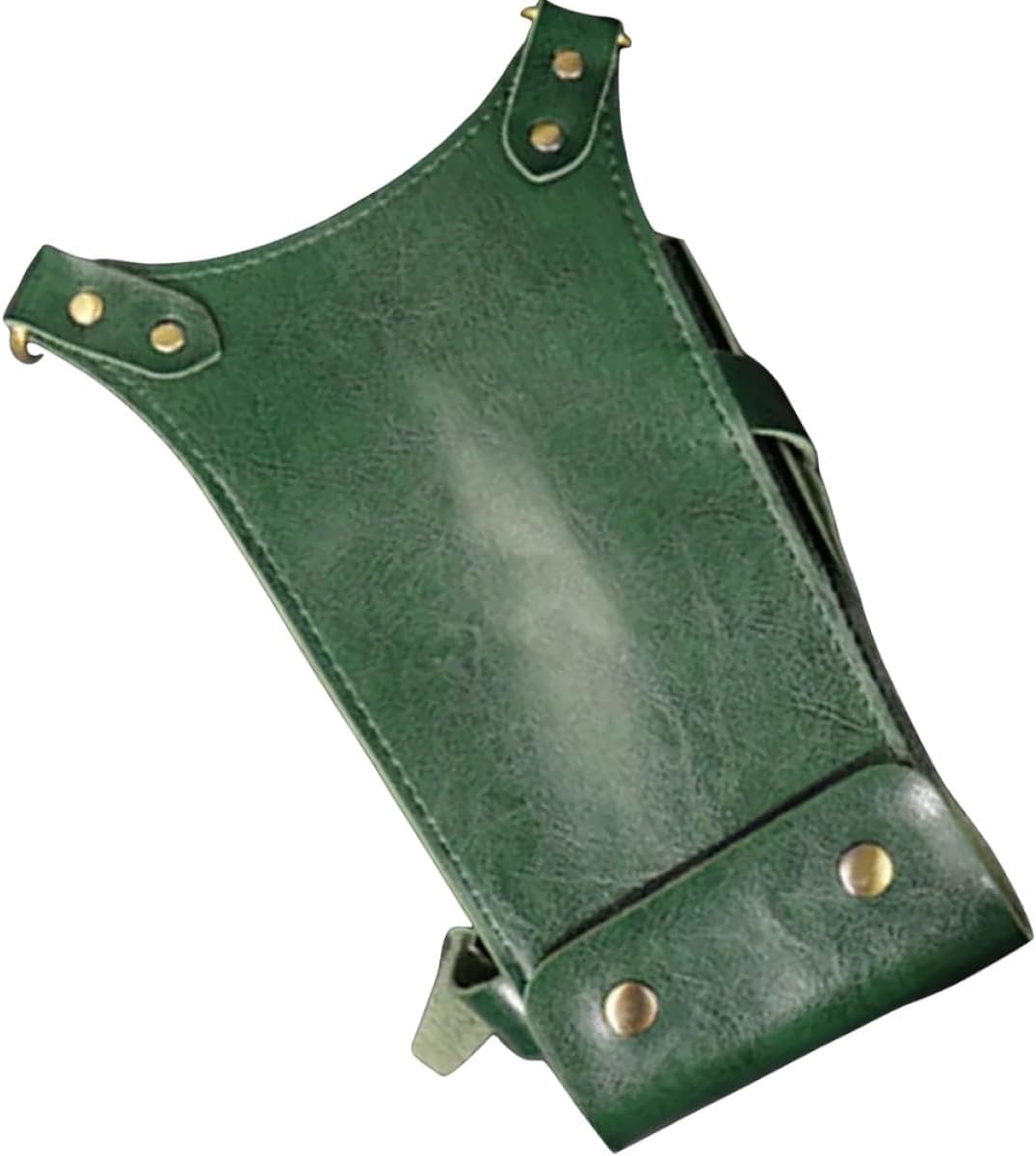 MAGICLULU Hairdresser Scissors Bag and Comb Organizer Green Pu Leather Waist Pouch Large Capacity Barber Hair Stylist Tool Holder for Salon Supplies