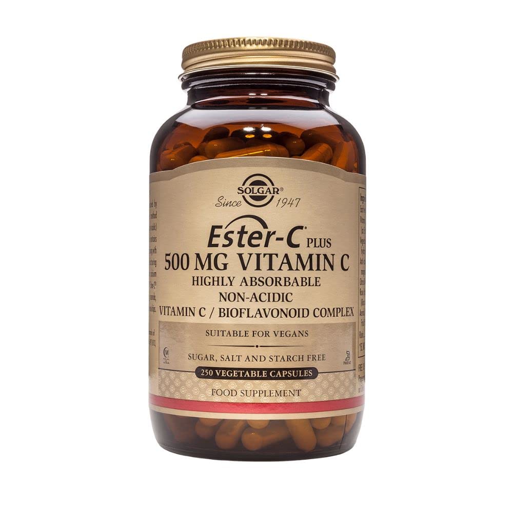 Solgar | Ester-C Plus Vitamina C 500 mg | Alta Absorción | No Ácida | 250 Comprimidos