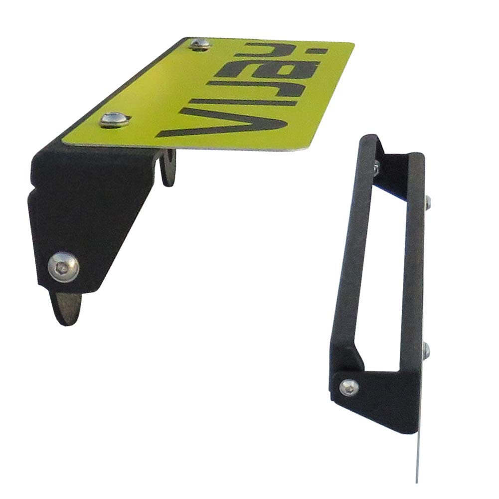 Tioyar FlipUp License Plate Holder for Winch Black for Wrangler TJ YJ