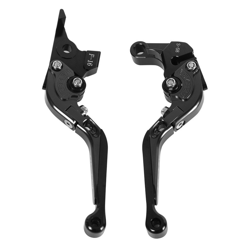 Motorrad Bremse Kupplungshebel, CNC Aluminium Faltbarer und Einstellbarer, für Yamaha MT-10 2016-2018