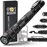 Bolígrafo Táctico Multiherramienta, (9 en 1) Gadgets para papá/novio/él, Herramientas Geniales para Hombres/Mujeres, Gadgets únicos de Aniversario/Cumpleaños