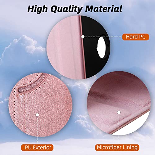 Image of TGK Rotating Cover for Samsung Galaxy Tab S9 FE 10.9 inch Tablet 360 Degree Rotating Leather Flip Case (Rose Gold)