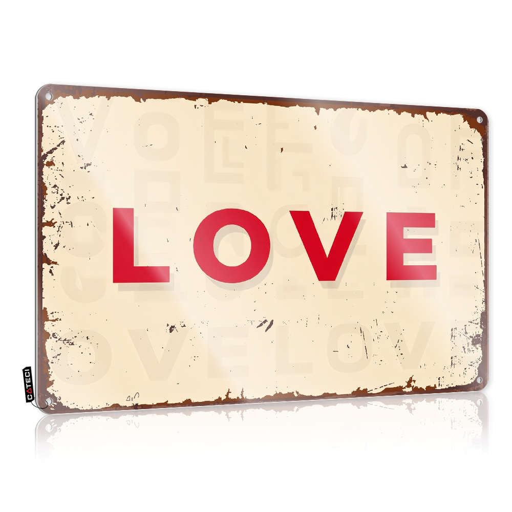 Fzfn Boys Colour Beer Tin Sign Waterproof | Love Weathered Yard Decoration(30X40cm)
