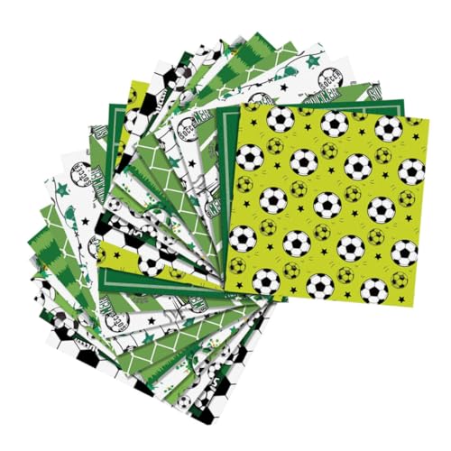 Papier d'emballage sport anniversaire garçon avec 24 feuilles de papier cadeau football vert