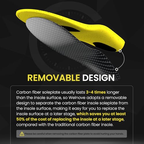 Plantillas Welnove de fibra de carbono desmontables miniatura 2