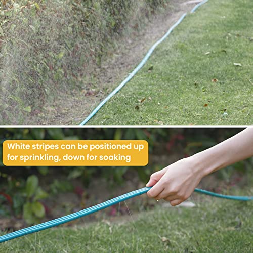 Linex Sprinkler Soaker Hose 50 Ft For Garden Lawn Watering Hose With Conncect End And Hose Stakes #TOP2