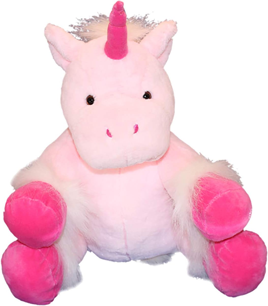 Stuffems Toy Shop Record Your Own Plush 16 inch Pink Unicorn - Ready to Love in A Few Easy Steps