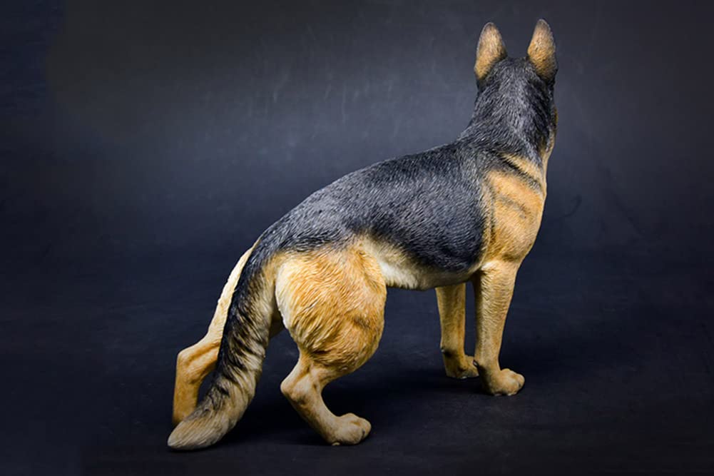 Amazon.co.jp: ジャーマンシェパードの像の彫刻、警察犬オオカミ犬