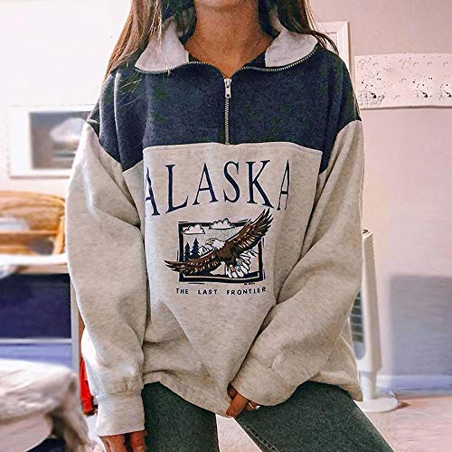 Sweatshirt Suéter Sudadera con Capucha De Manga Larga A La Moda con...