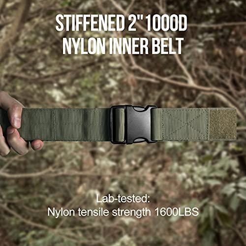 GBRS Style Tactical Assaulter Belt PALS MOLLE Webbing 2 Layer Rigid