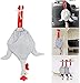 Produktbild Chicken Grocery Bag Holder, Cartoon Chicken Garbage Bag, Chicken Storage Dispenser Organizer, Hanging Recycling Plastic Bag