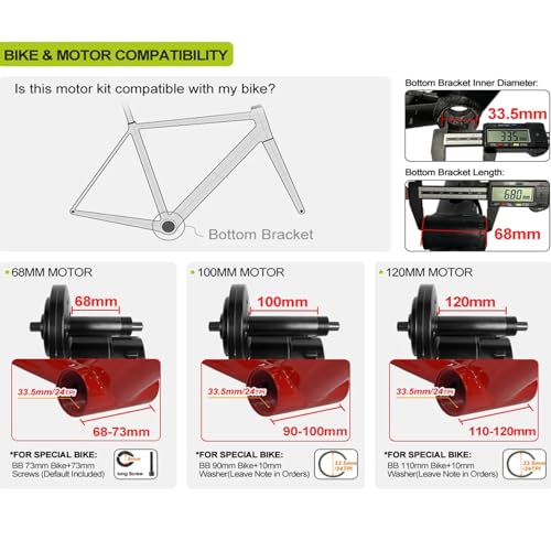 image for BAFANG Mid Drive Kit 500W 750W 1000W BBS02B BBSHD Electric Bike Conver