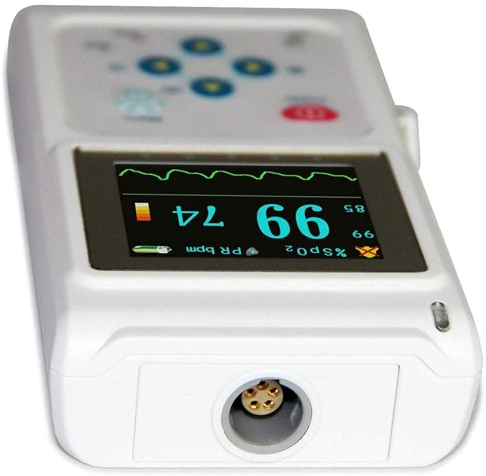 Oxímetro De Pulso Portátil, Oxímetro De Pulso Veterinario, Oxímetro De Pulso Veterinario Recargable, Monitor De Frecuencia De Pulso Spo2 Para Veterinario, Oído/Lengua, Función De Almacenamiento