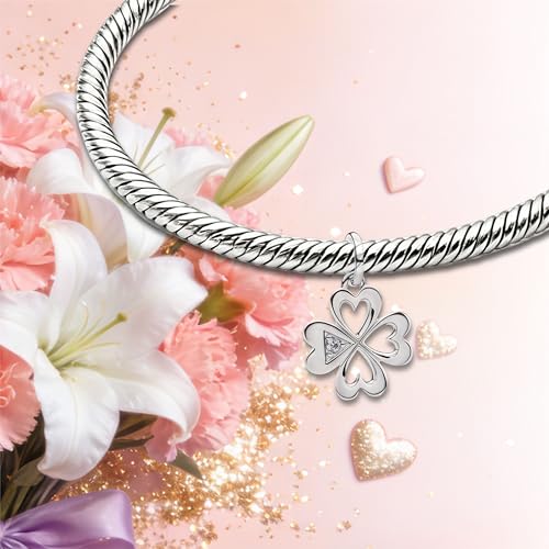 Image of Mom Family Charms Bead for Bracelets and Necklaces Jewelry Charm for Women Valentine Mother's Day