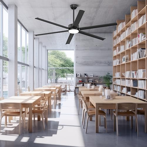 Ohniyou 72 Inch Large Industrial Ceiling Fan With Lights Remote Control thumb #6