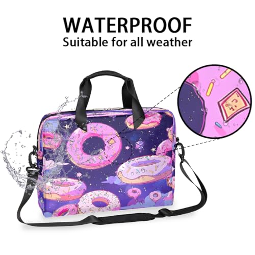 Bolso para laptop unisex 15.6-16 pulg púrpura con diseño miniatura 3