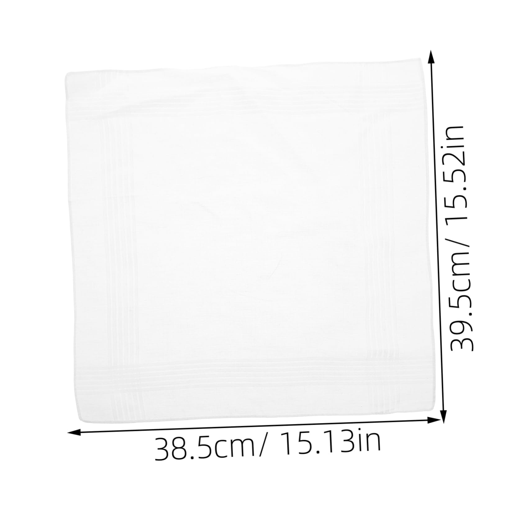 Beavorty Vintage Ladies Handkerchiefs White Cotton Pocket Squares for Men Women Elegant Floral Lace Stylish Block Print Design for Weddings Formal Events