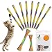 Miotlsy Giocattolo Molle per Gatti Tubo a Molla in Rete di Nylon Rimbalzante Aiuta Il Gatto a Tenersi in Forma Divertendosi Giocattolo Interattivo per Gatti (30Pcs, con Erba Gatta)