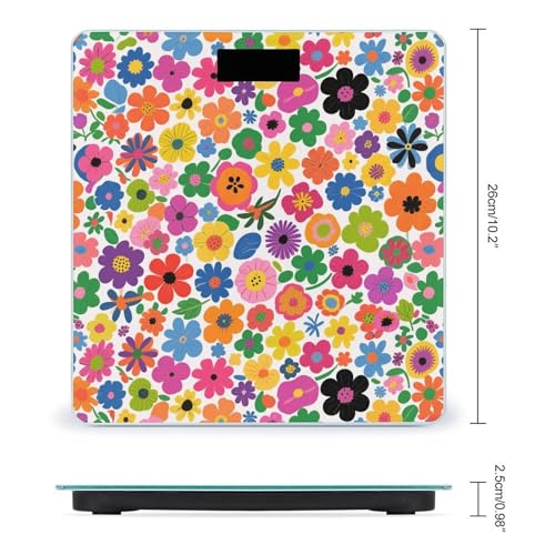 Báscula Digital de Baño con Pantalla LCD de Vidrio Templado miniatura 2