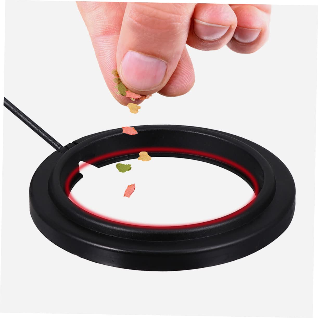 HANABASS Fish Feeding Circle 3pcs Blue Floating Feeder Rings Fish Tank Feeding Kit for Aquarium