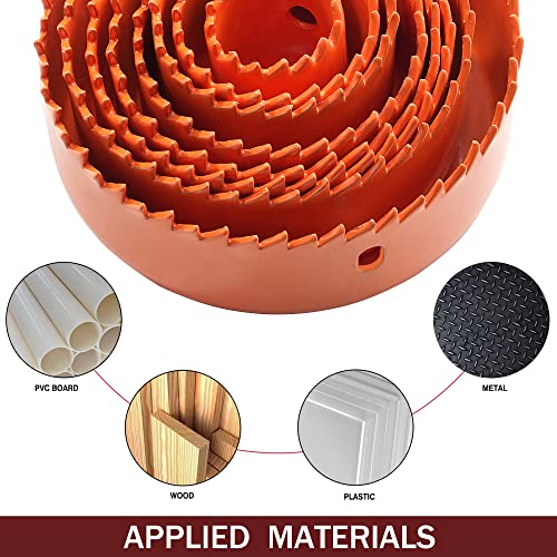 Behappy Hole Saw Set 15 Pcs, Hole Saw Kit For Metal, Wood, And Plastic With Storage Case, General Purpose 3/4"-3"(19-75Mm) Saw Blades, Hex Key, Mandrels, Drill Bits With Storage Case #TOP3