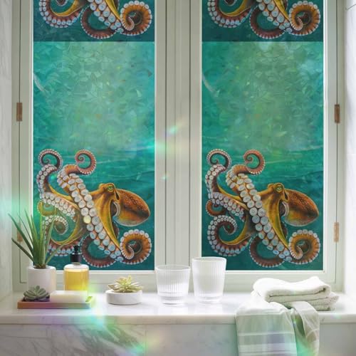 Vinilo decorativo adhesivo estático ventana 17.7x78.7 pulg miniatura 5