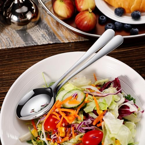 KEAWELL Premium Louise 9" Serving Spoon Set – 18/10 Stainless Steel - Uniting Elegance and Durability - Exquisite Serving Utensils for Parties (Serving Spoon) - Image 6