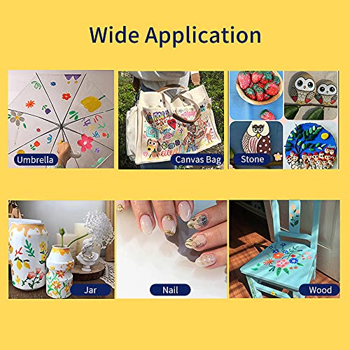 Eastdall Tinta Acrílica,12/24/30 Cores Conjunto de Tinta Acrílica Cores Ricas de Pigmentos 12ml / Tu