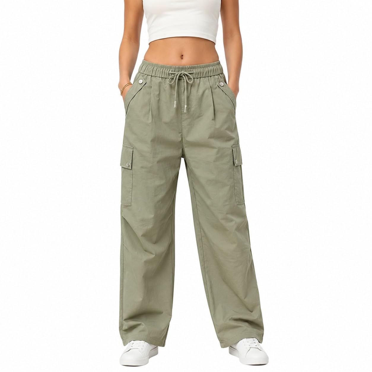 Dennis Lingo Women Cargo || Casual Cargo Pant for Women in neutral