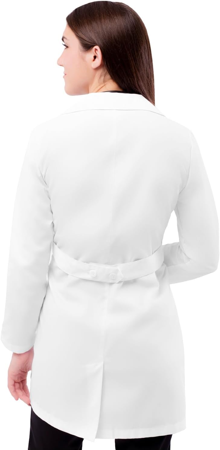 Adar Universal Lab Coats for Women - Belted 33" Lab Coat - Image 3