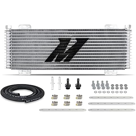 Mishimoto Universal Fit Transmission Cooler, 13-Row Stacked Plate, 22.85" X 7.10” X 1.25” Core Cover
