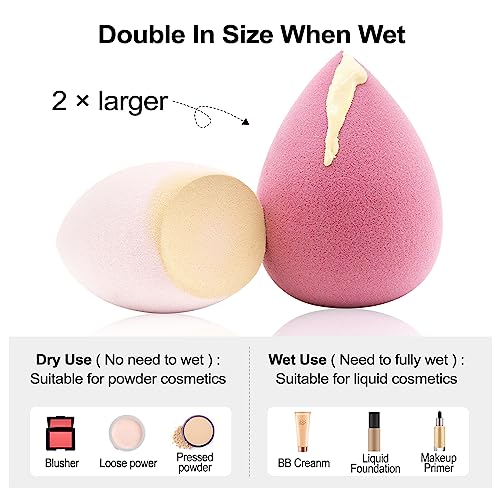 Spugnette Trucco 7 pz, Beauty Blender Multicolore