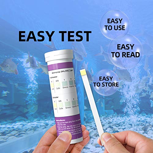 image for EASYTEST Ammonia Aquarium Test Strips for Freshwater and Saltwater | 5