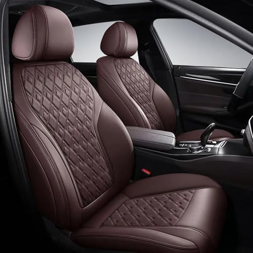Housses de siège voiture en cuir marron pour Range Rover Evoque et Freelander