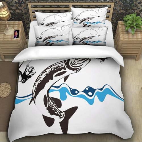 Housse de couette microfibre hypoallergique feu et eau 3D ultra douce - 5