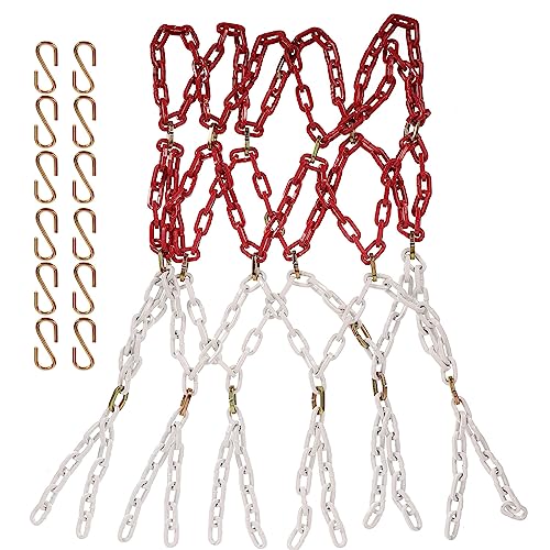 Sosoport Basketball Netting Chain Net Basketball Hoop Net Replacement for Outdoor Use