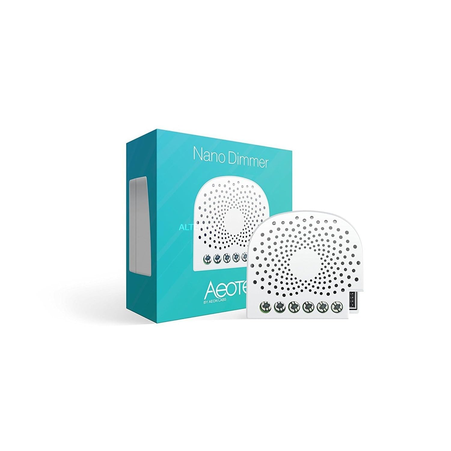 Aeotec Nano Dimmer, Z-Wave Plus in-Wall Dimmer Switch for LED, Incandescent, Halogen, Fluorescent Lights, ZW111 1.2A Neutral Optional, Read Power Consumption,White